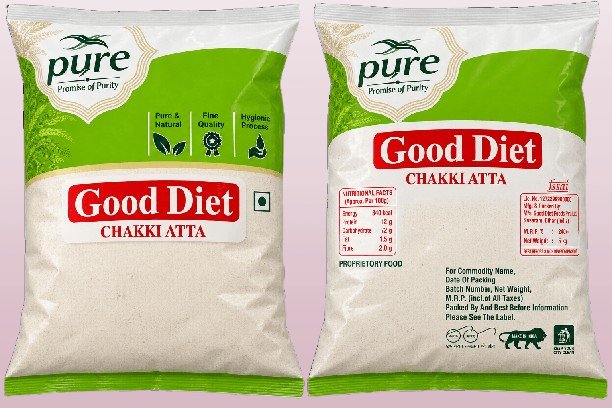 Good Diet High Fiber Chakki Atta Pure Promise of Purity